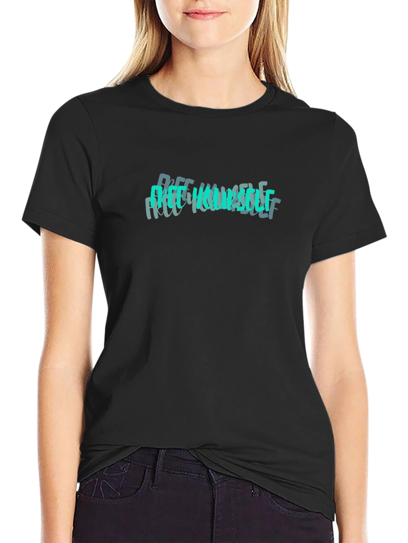Free Yourself Graphic Tee - Black