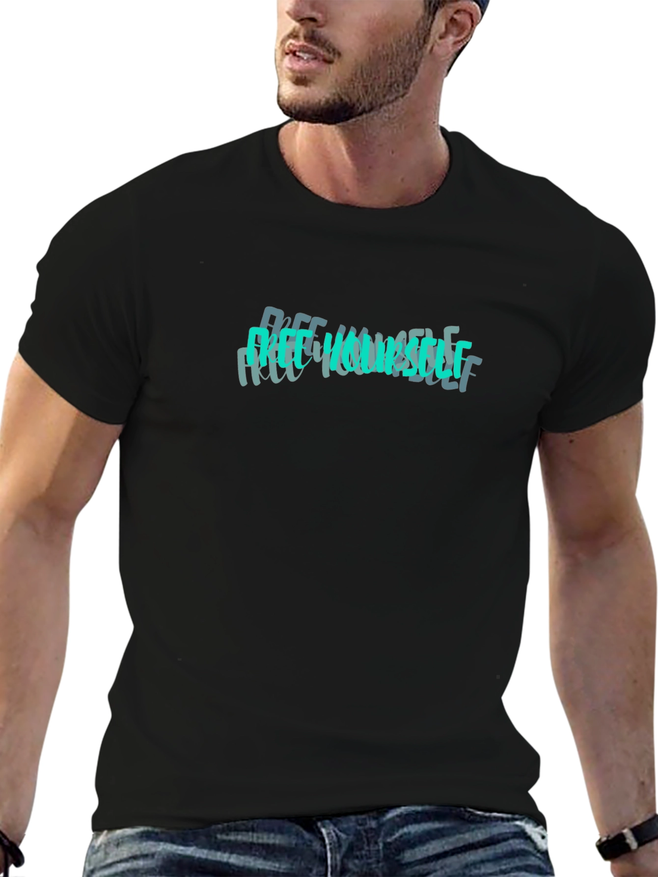 Free Yourself Graphic Tee - Black