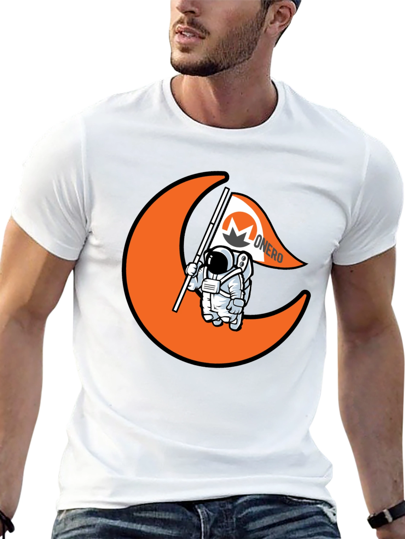 Monero Astronaut T-Shirt - Crypto Fashion