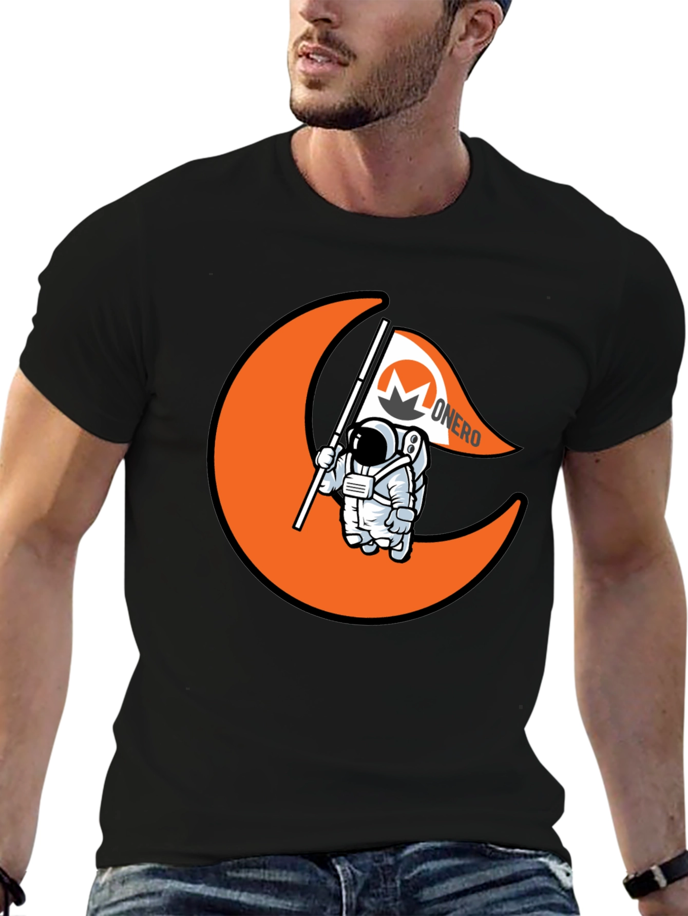 Monero Astronaut T-Shirt - Crypto Fashion