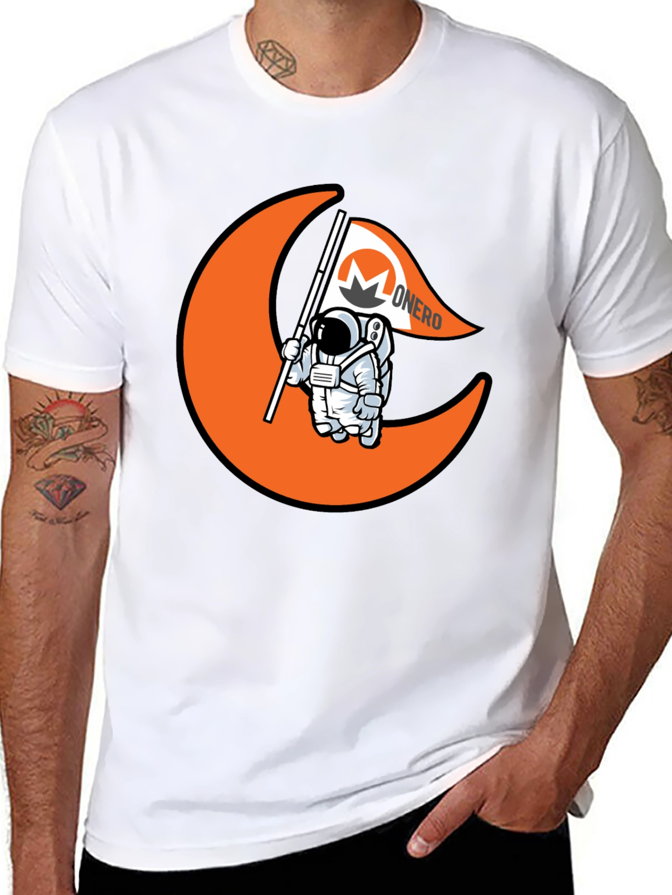 Monero Astronaut T-Shirt - Crypto Fashion