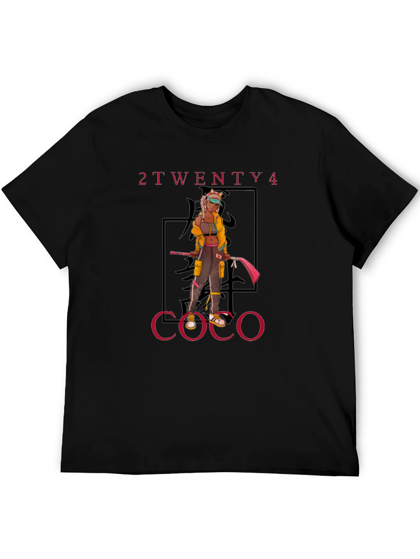 2Twenty4 Coco Anime Graphic Tee - Black