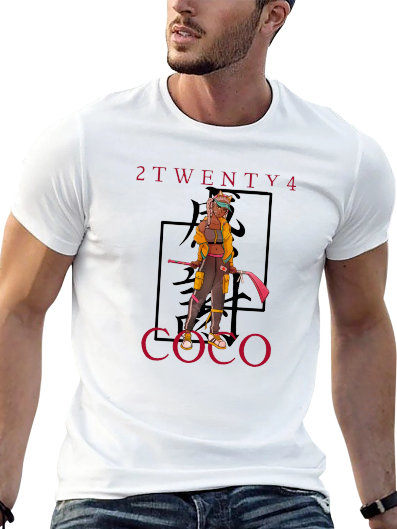 2Twenty4 Coco Anime Graphic Tee - Black