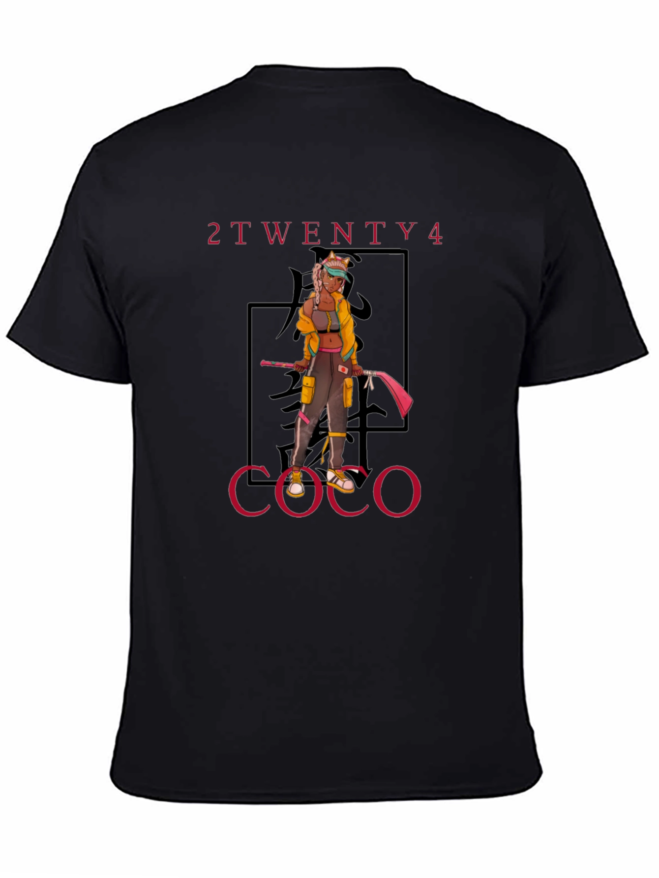 2Twenty4 Coco Anime Graphic Tee - Black