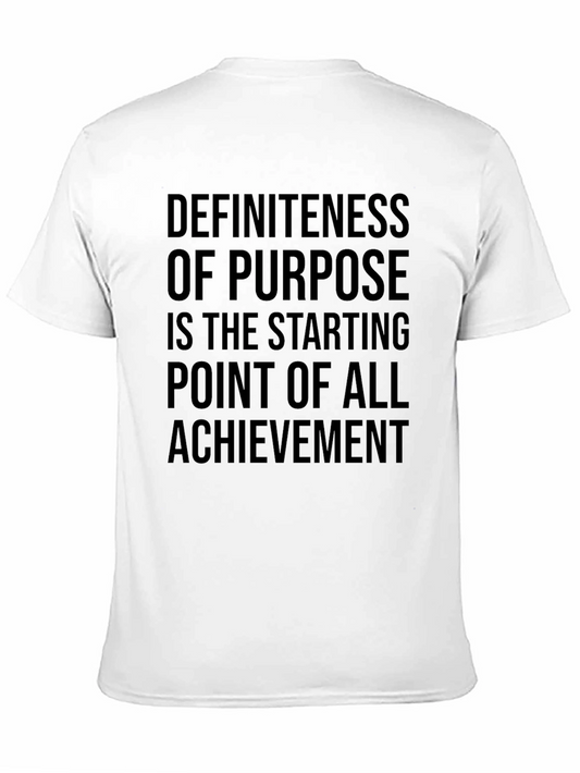 Purpose Driven Black Tee | Motivational Quote