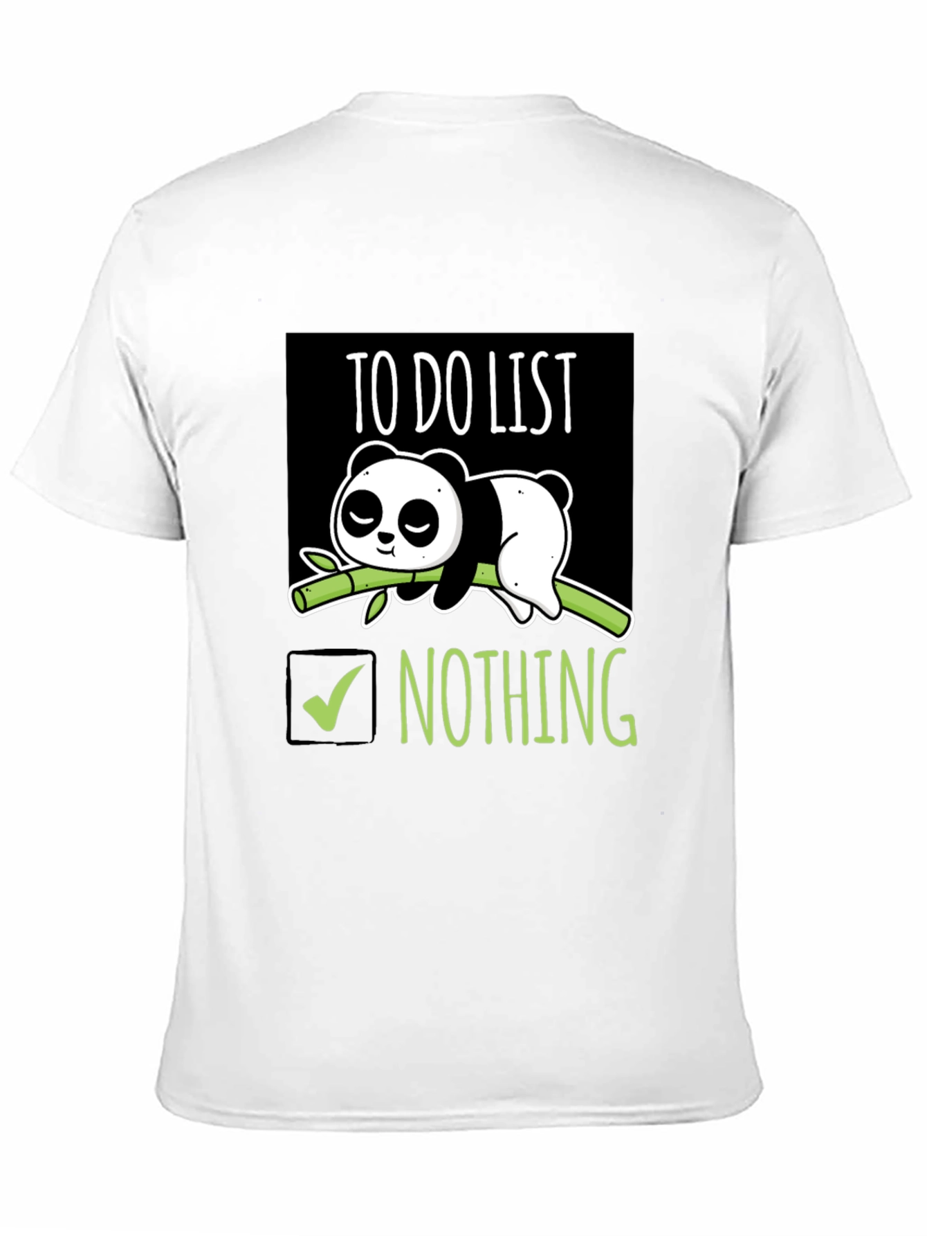 Lazy Panda To-Do List T-Shirt