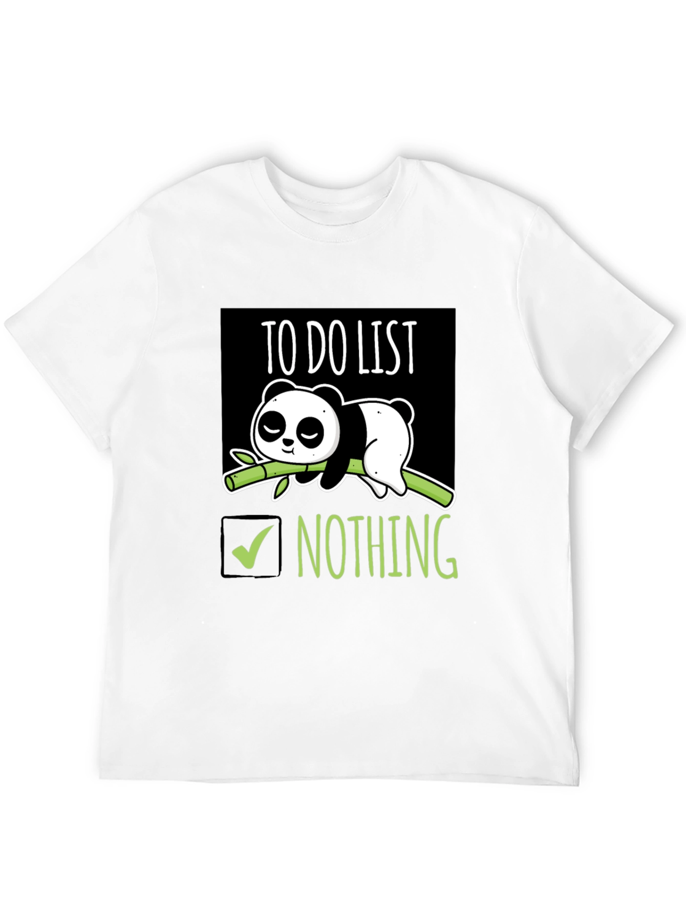 Lazy Panda To-Do List T-Shirt