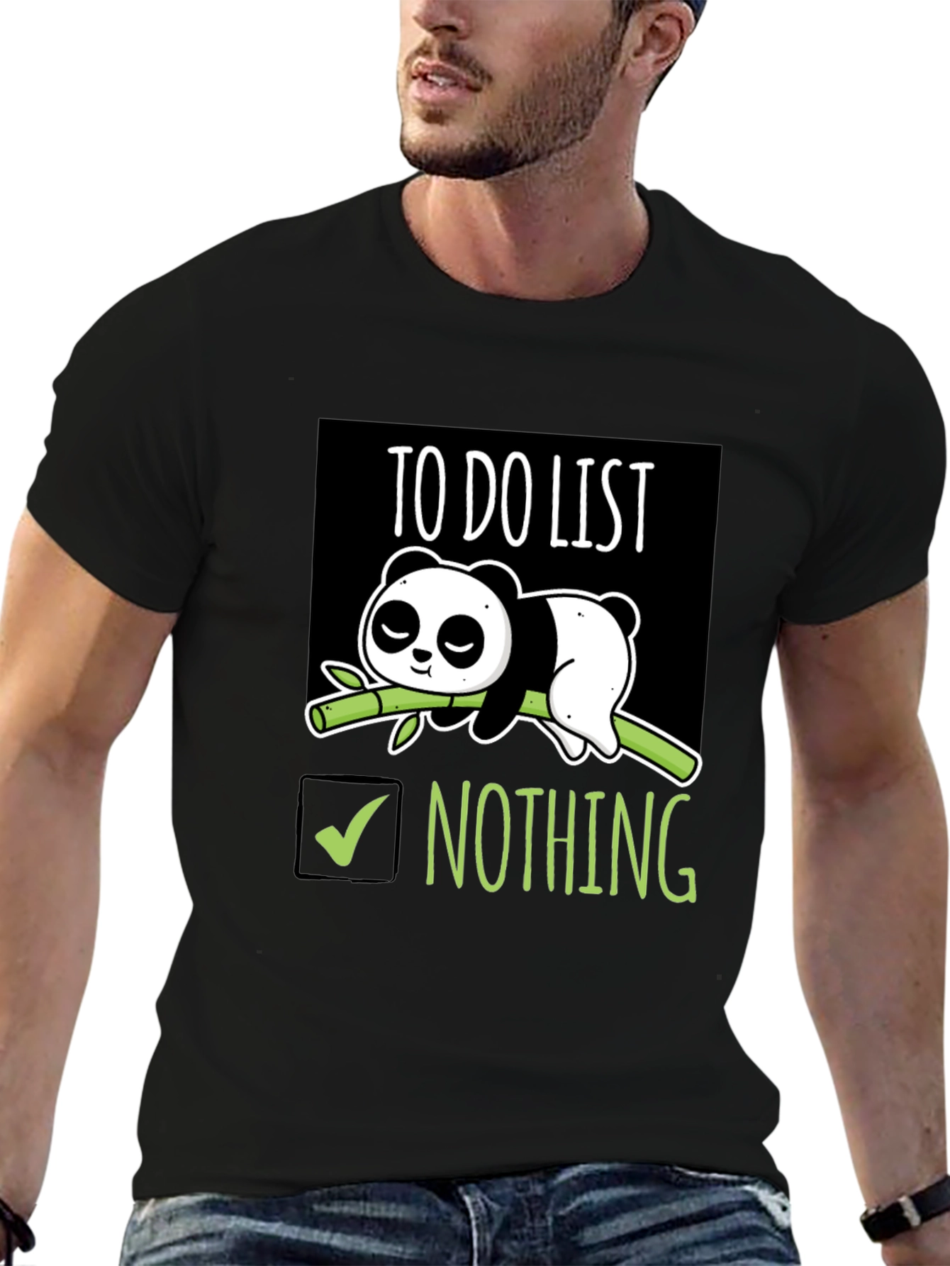 Lazy Panda To-Do List T-Shirt