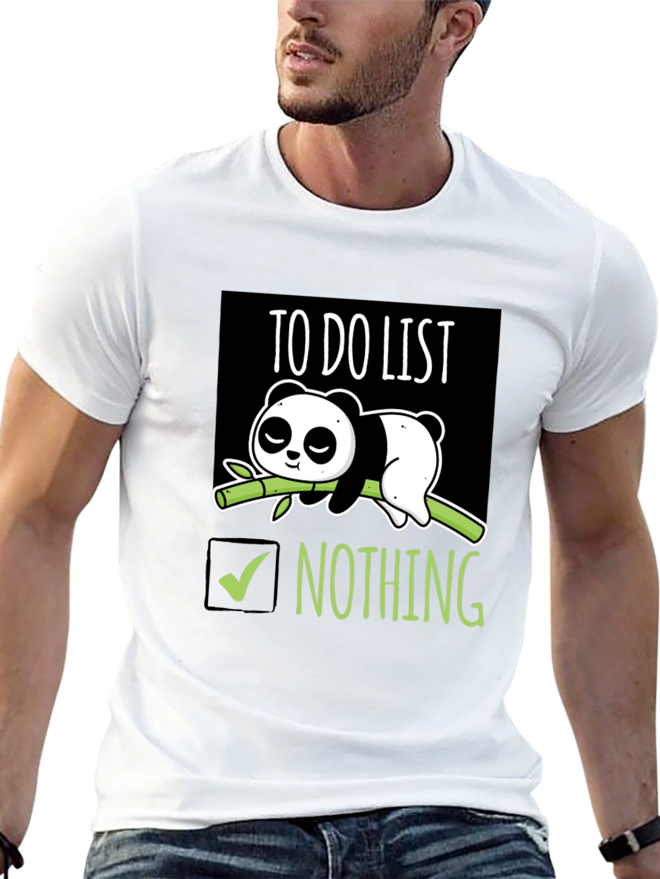 Lazy Panda To-Do List T-Shirt
