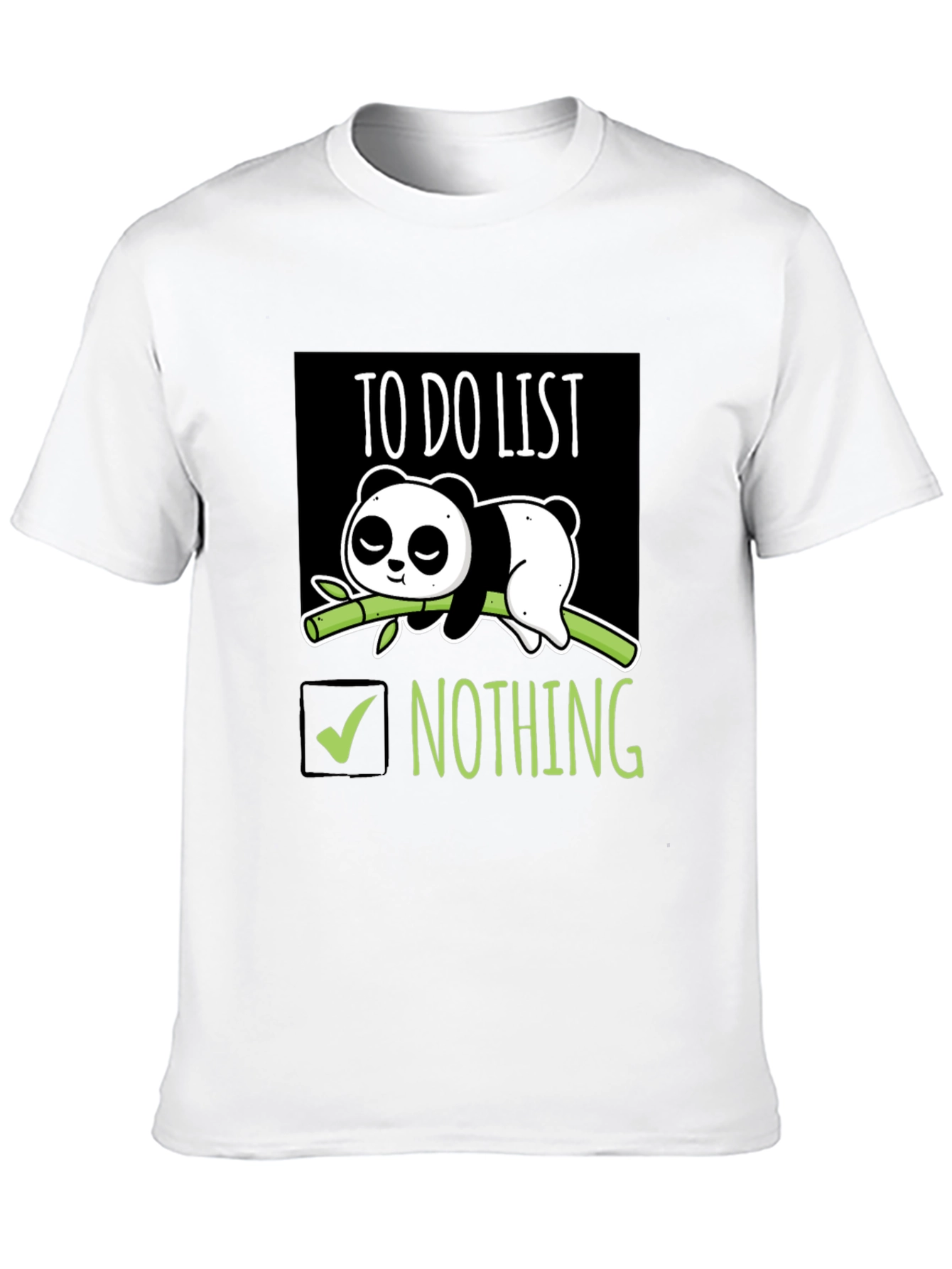 Lazy Panda To-Do List T-Shirt