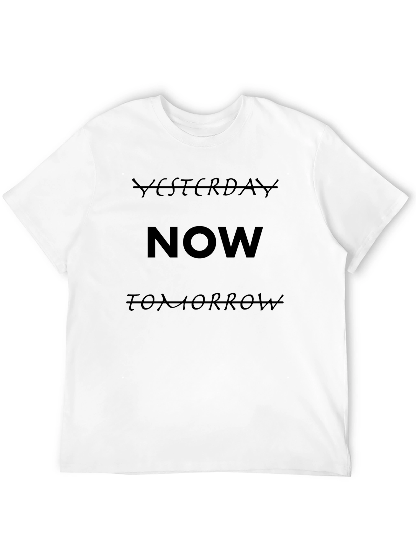 Yesterday Now Tomorrow Black T-Shirt