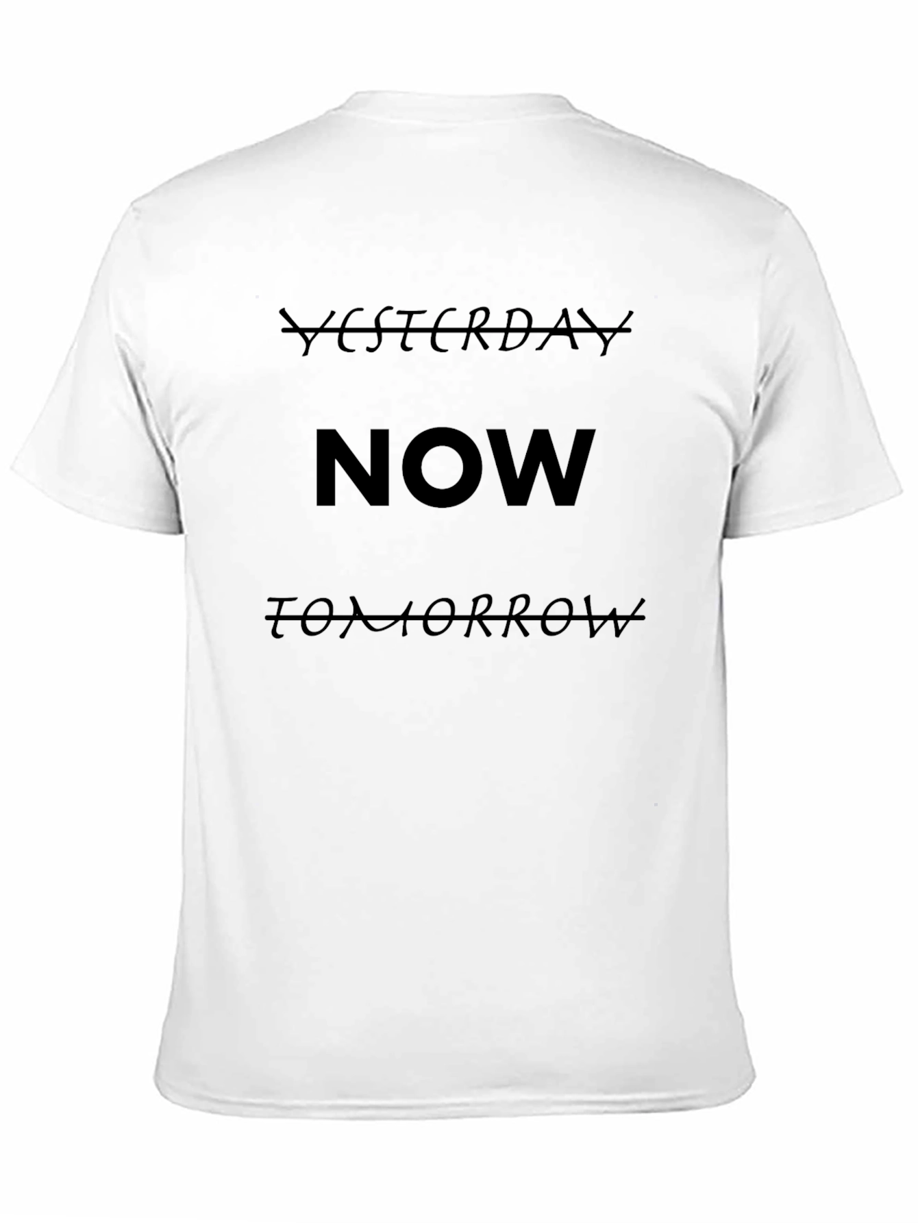 Yesterday Now Tomorrow Black T-Shirt
