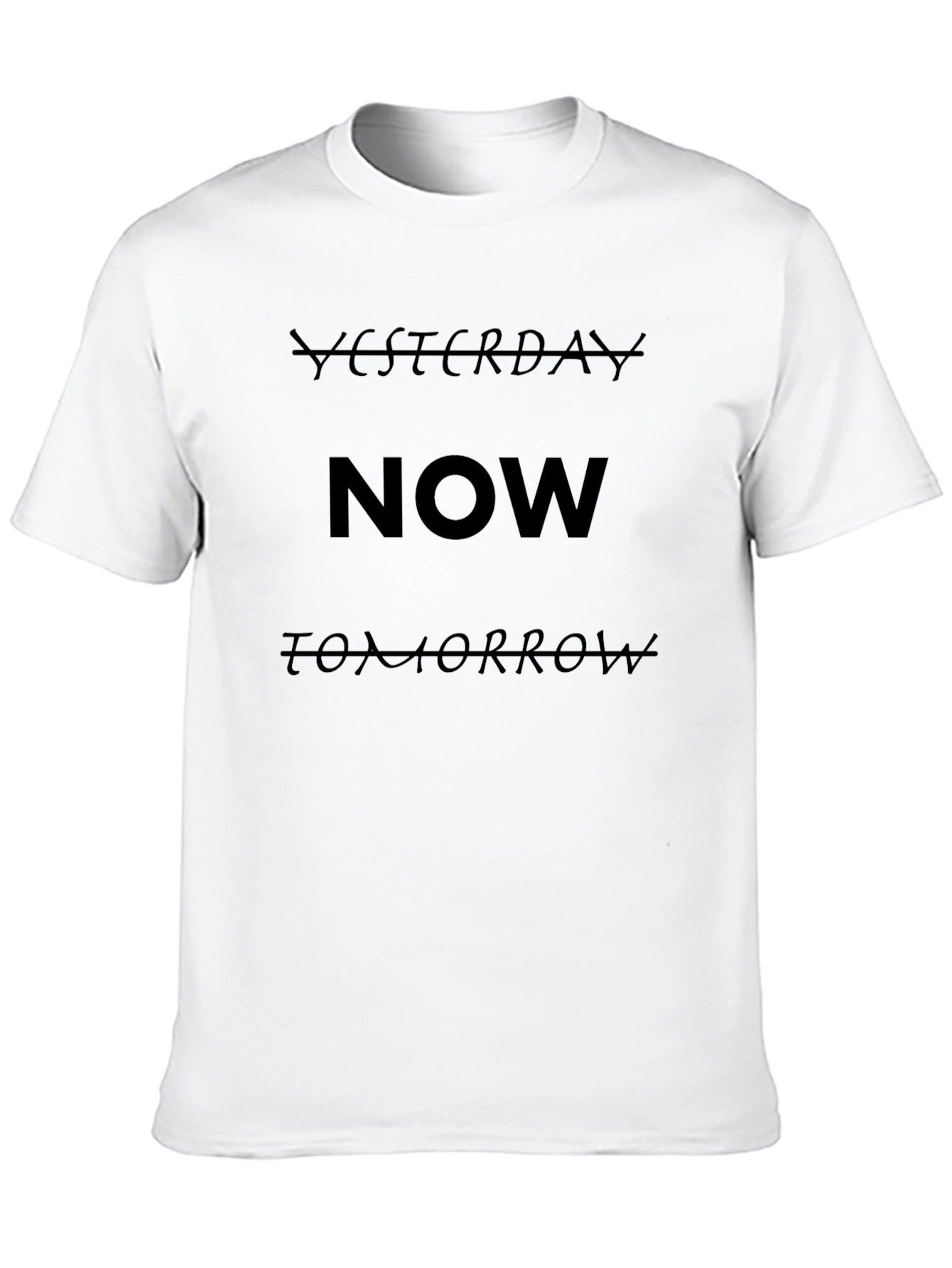 Yesterday Now Tomorrow Black T-Shirt