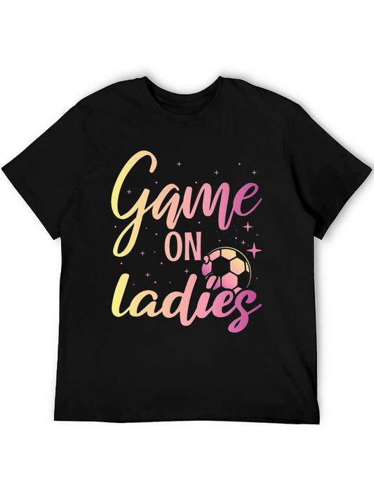 Game On Ladies T-Shirt - Soccer Design