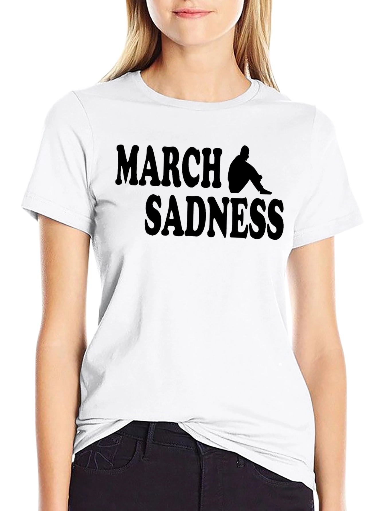March Sadness Graphic Tee - Black