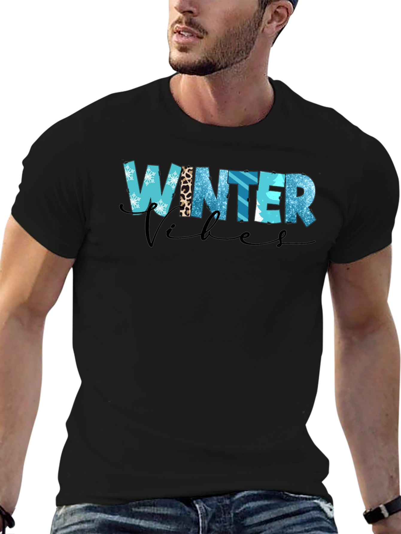 Winter Vibes Graphic Tee Shirt