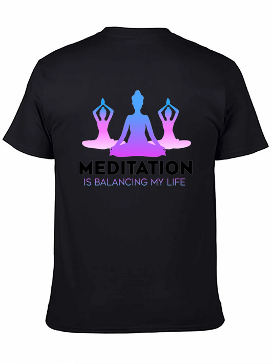 Meditation Balancing Life Graphic T-Shirt