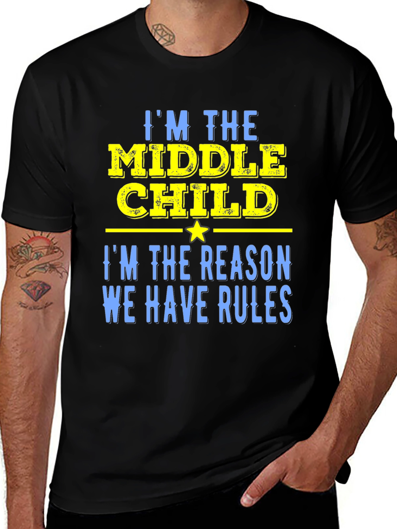 Middle Child Rules Graphic Tee