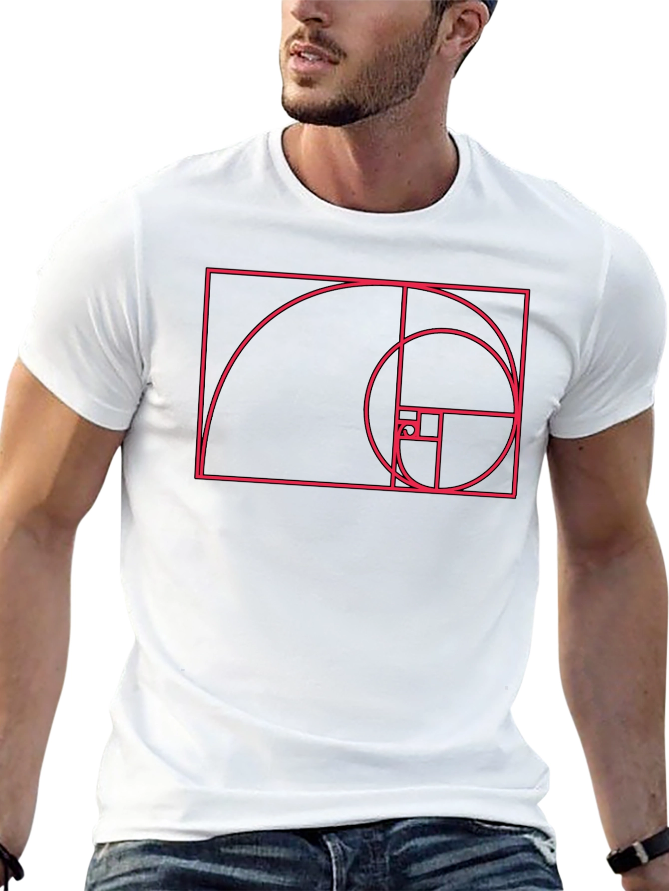 Fibonacci Sequence Graphic Tee - Stylish Math Design