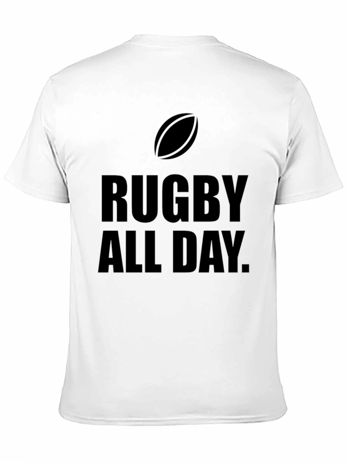 Rugby All Day Black Graphic Tee