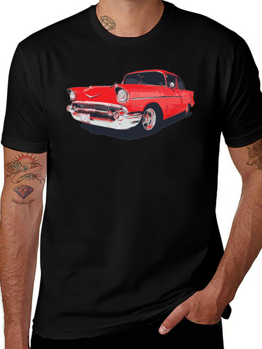 Classic Car Graphic T-Shirt - Retro Style
