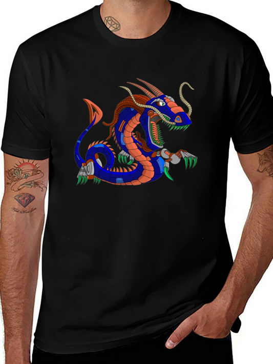 Mechanical Dragon Graphic T-Shirt