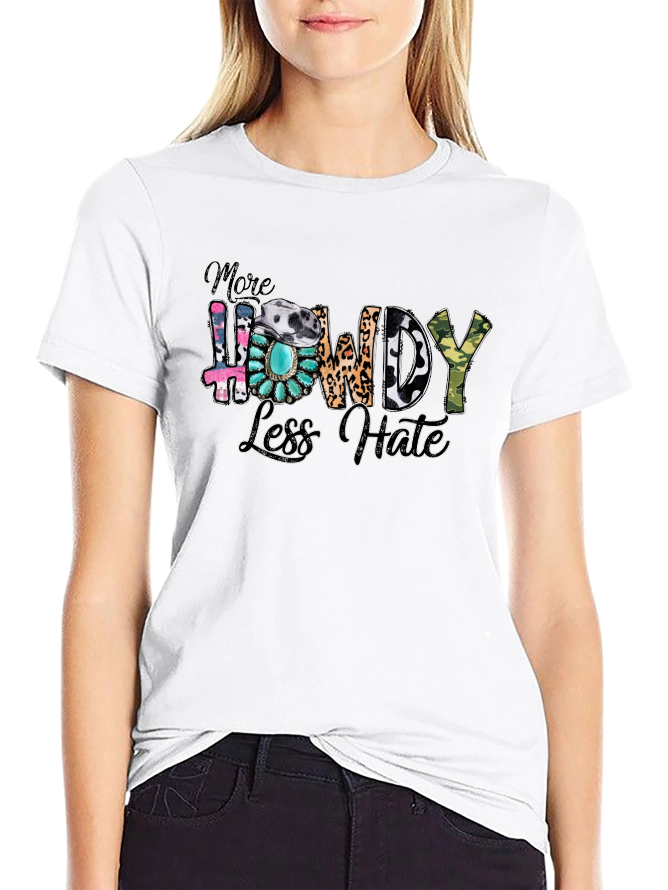 More Howdy Less Hate Graphic Tee
