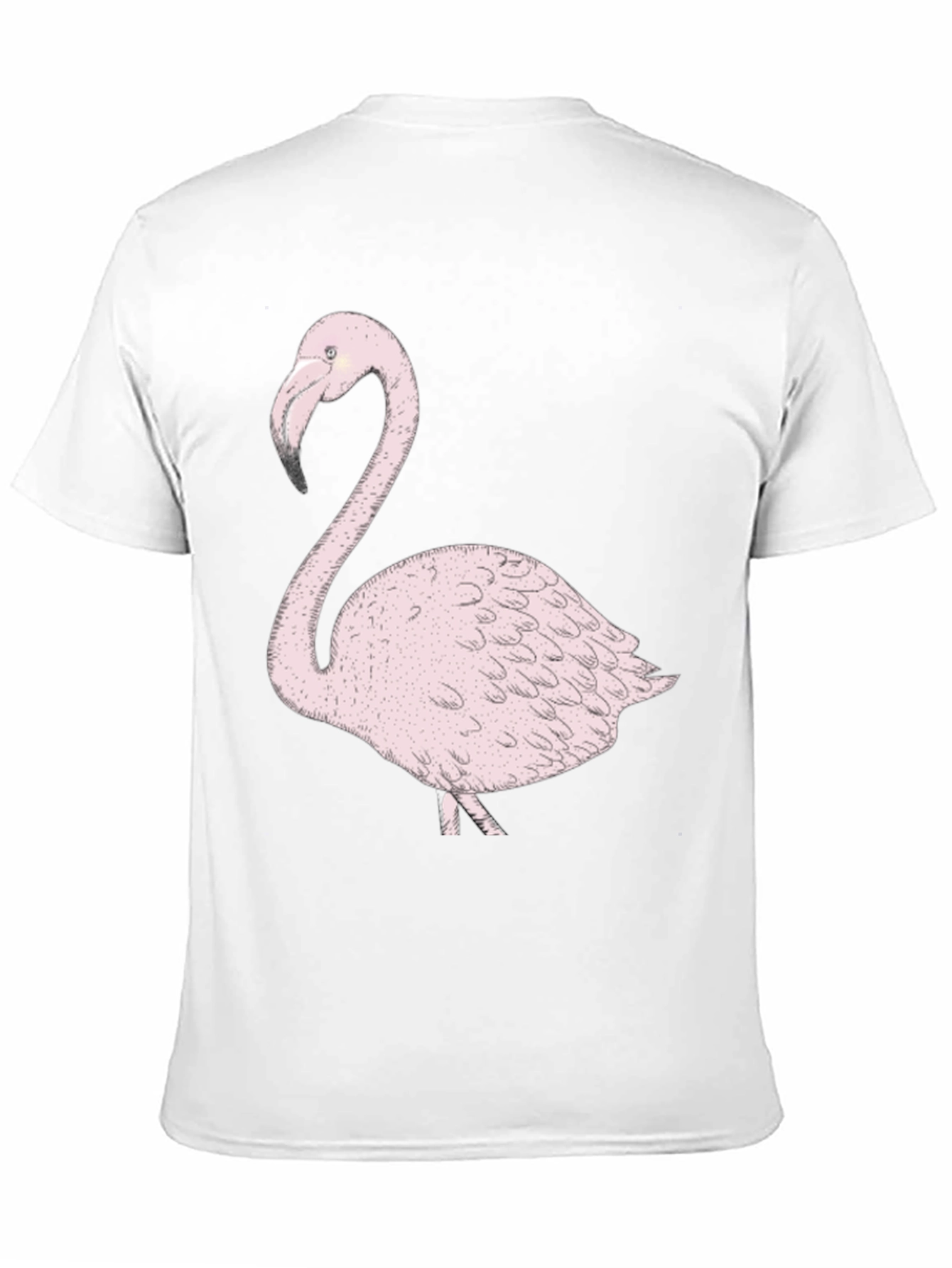 Flamingo Graphic Tee - Trendy Black T-Shirt