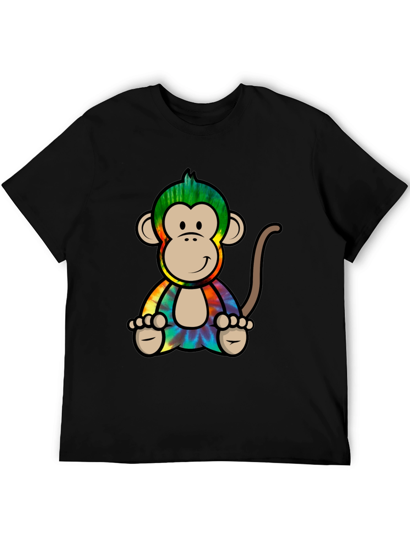 Tie-Dye Monkey Graphic Tee - Cool Casual Style