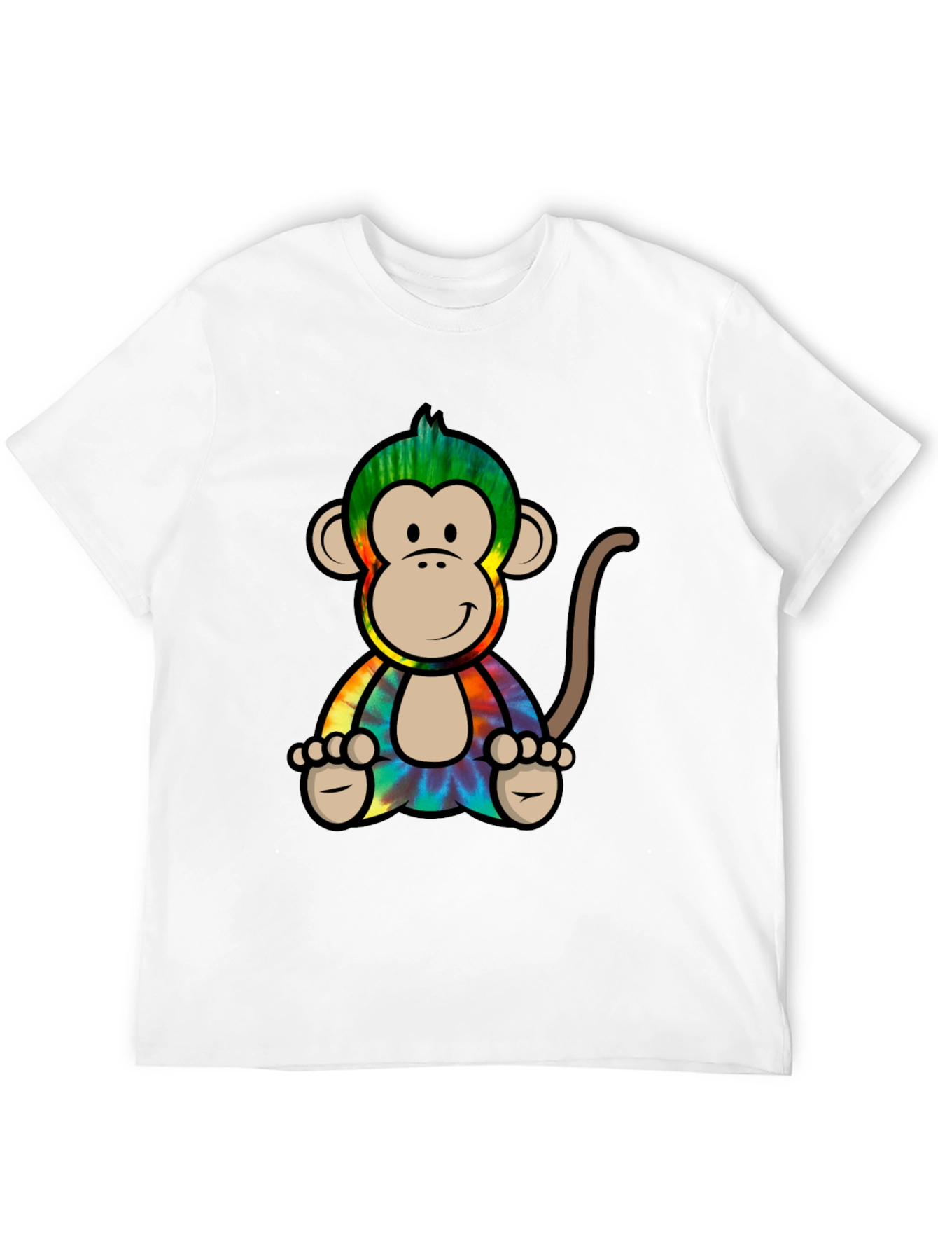 Tie-Dye Monkey Graphic Tee - Cool Casual Style