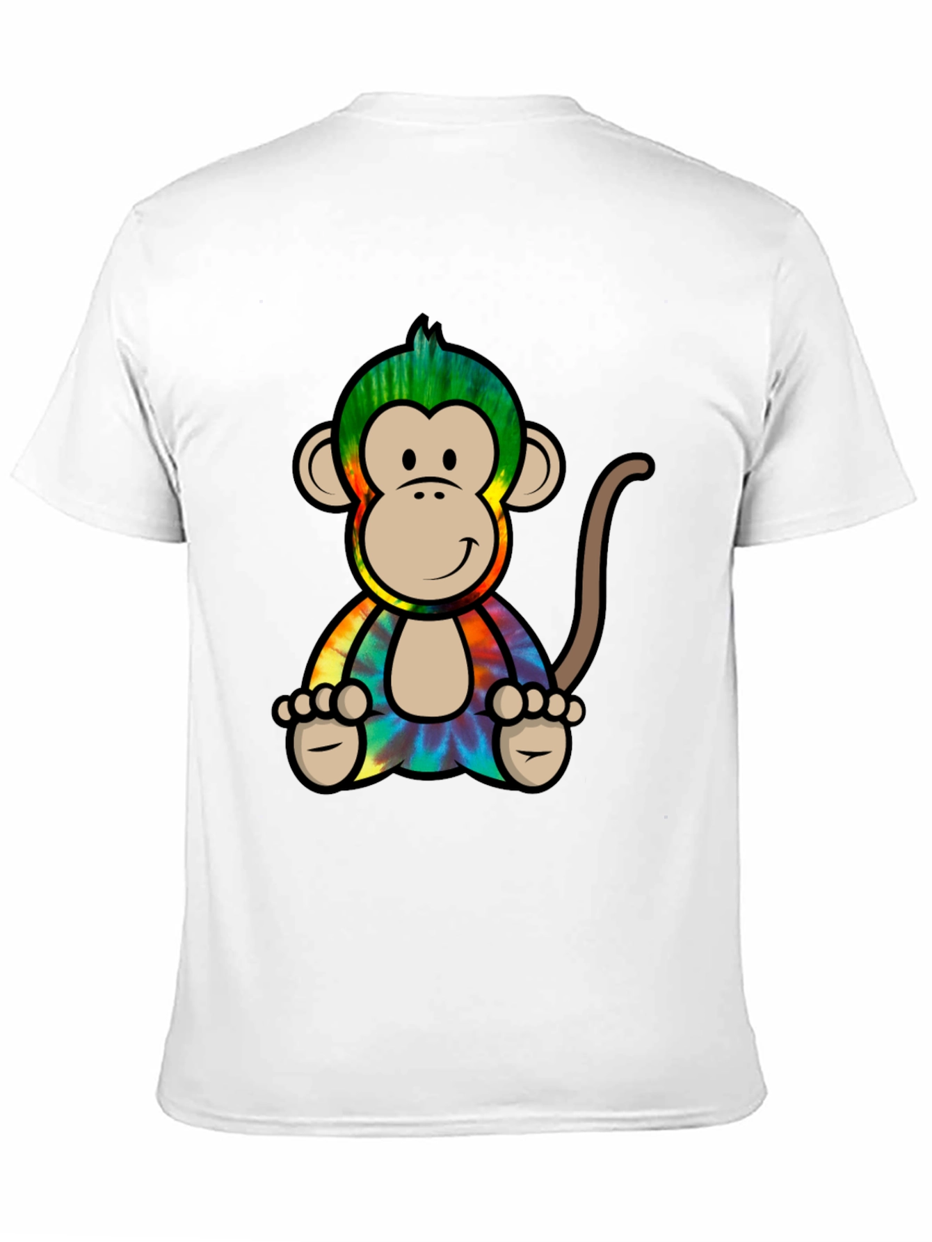 Tie-Dye Monkey Graphic Tee - Cool Casual Style