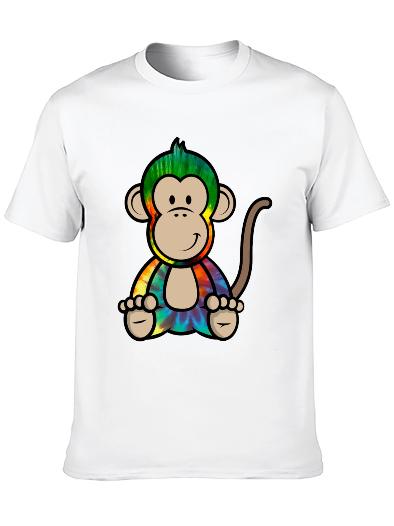Tie-Dye Monkey Graphic Tee - Cool Casual Style