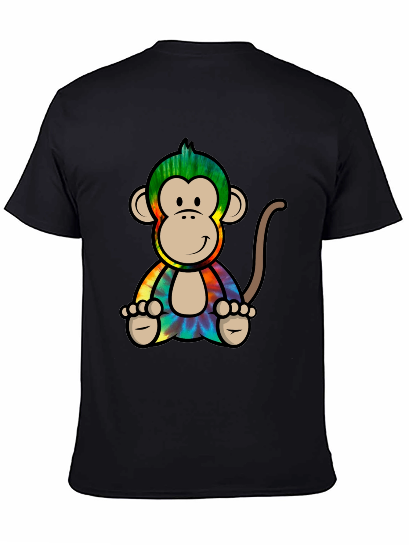 Tie-Dye Monkey Graphic Tee - Cool Casual Style