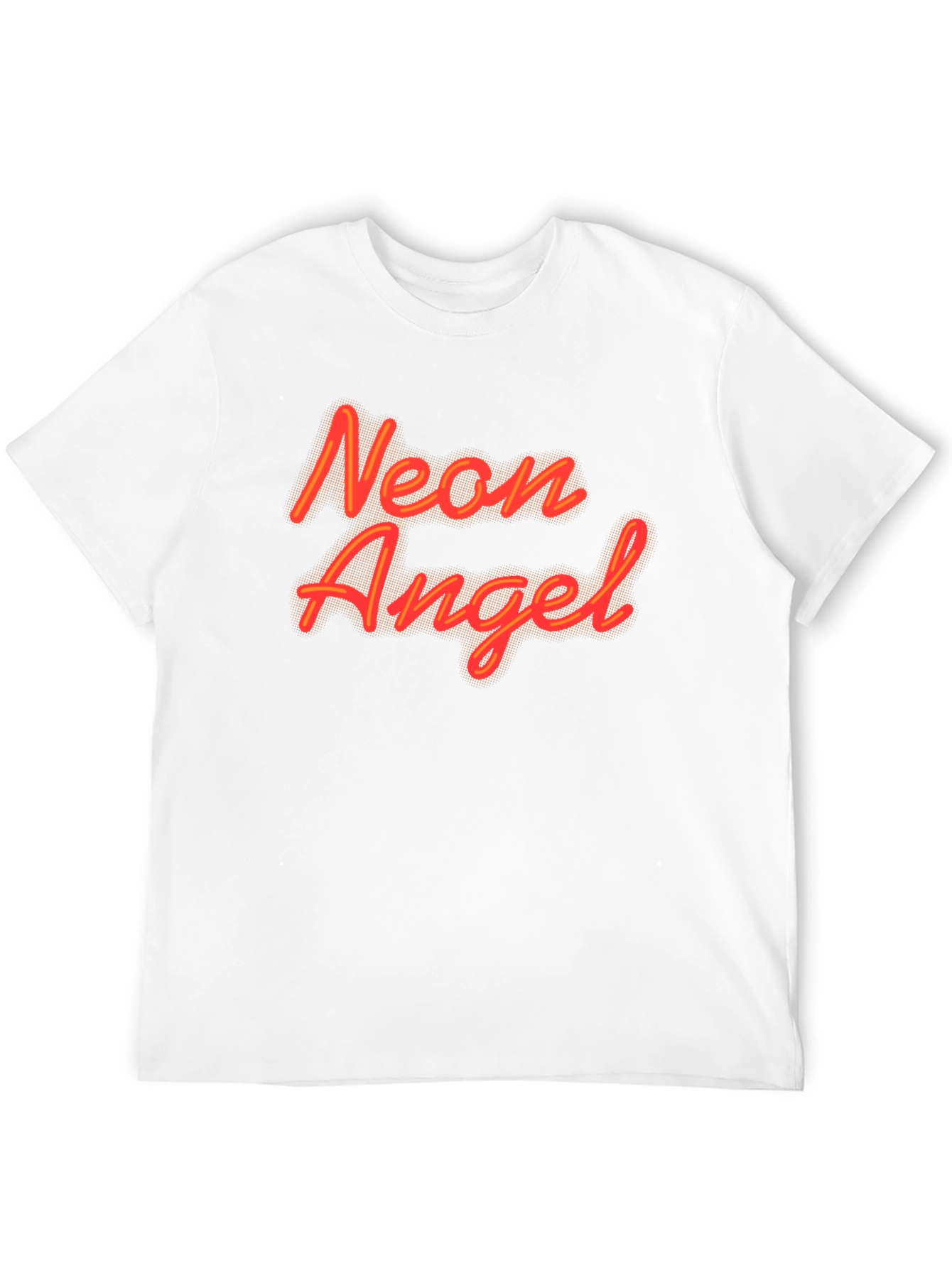 Neon Angel Black Graphic Tee