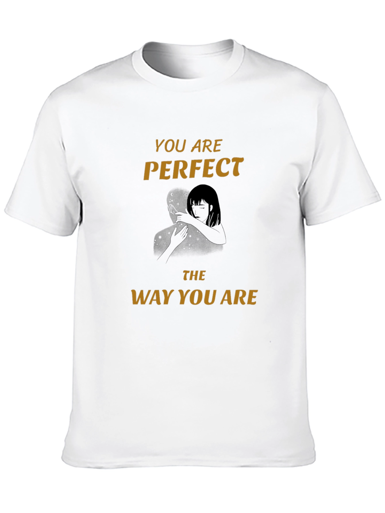 Perfect The Way You Are Black Graphic Tee