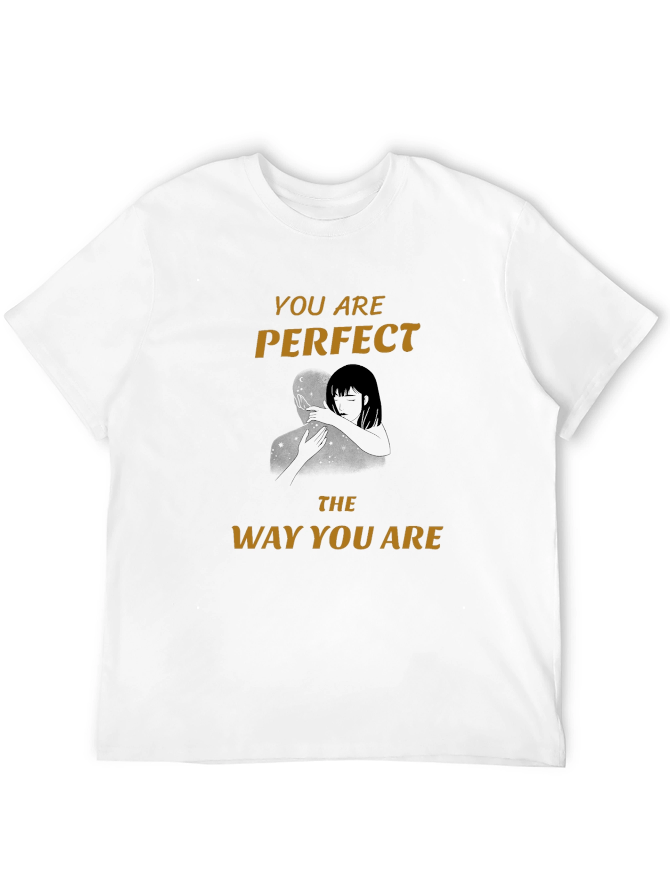 Perfect The Way You Are Black Graphic Tee
