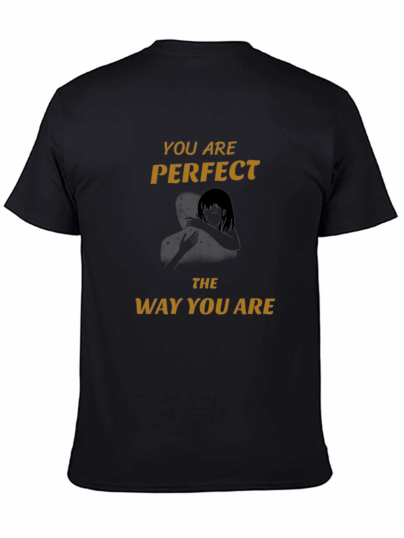 Perfect The Way You Are Black Graphic Tee