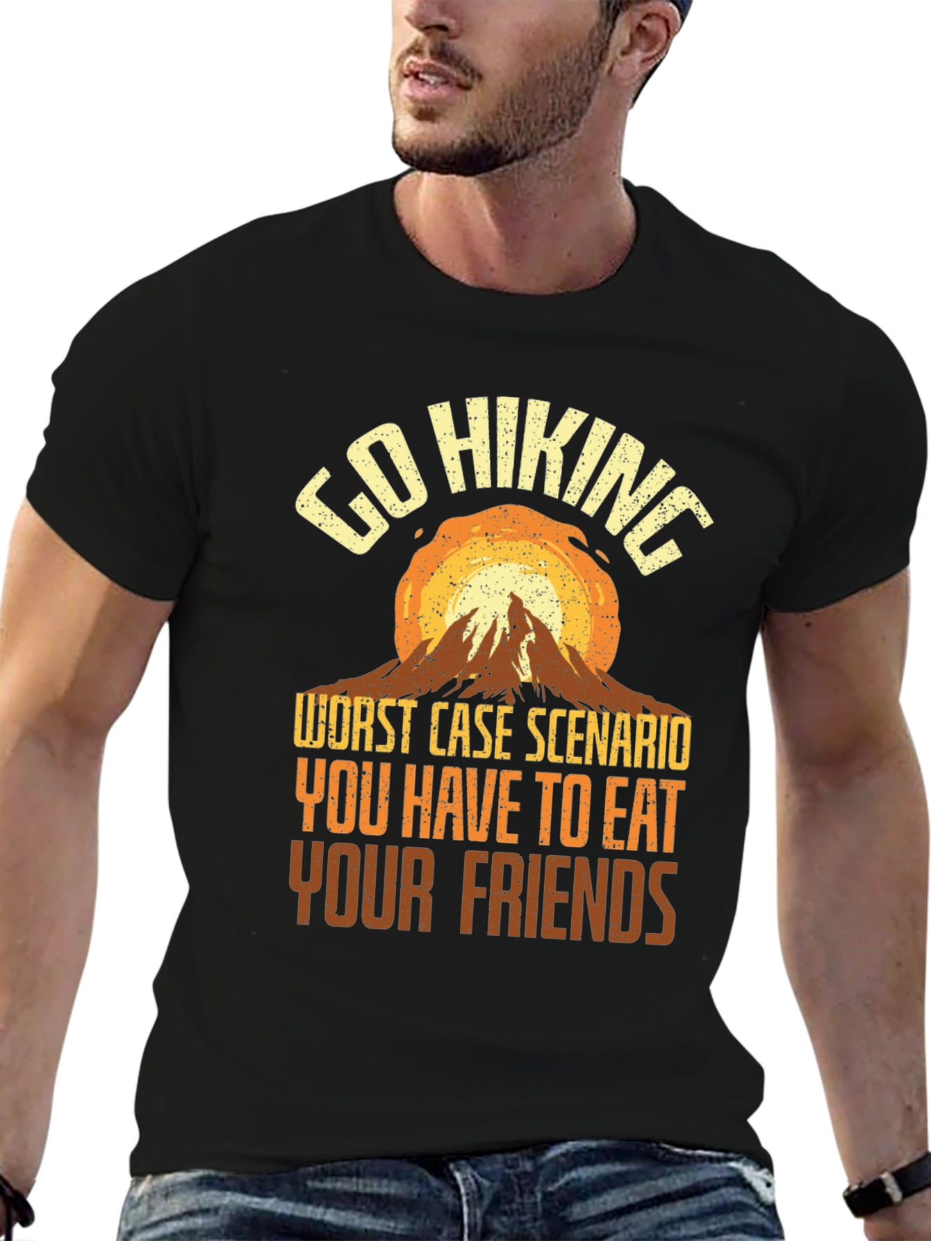 Go Hiking Eat Your Friends Graphic Tee