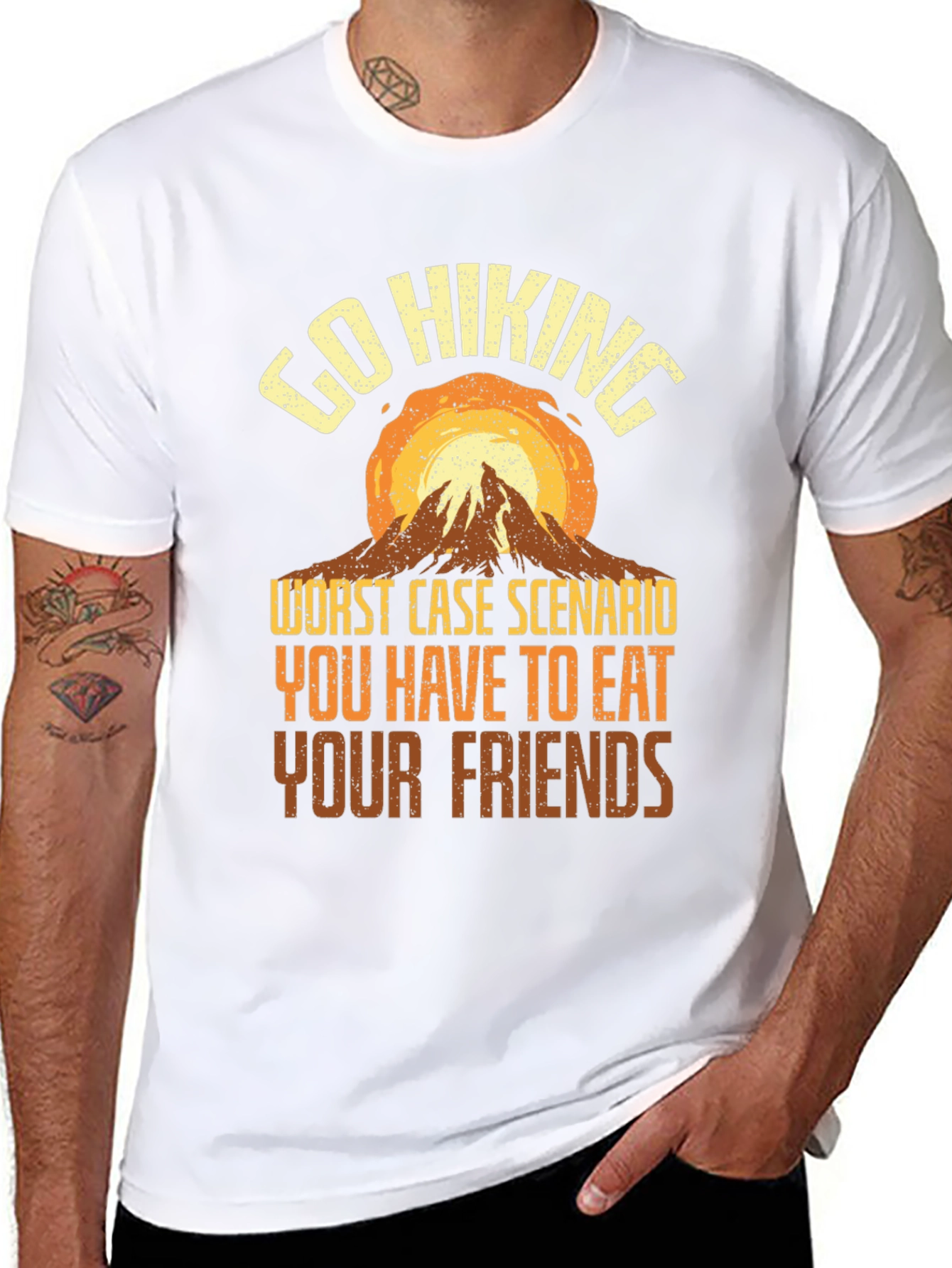 Go Hiking Eat Your Friends Graphic Tee