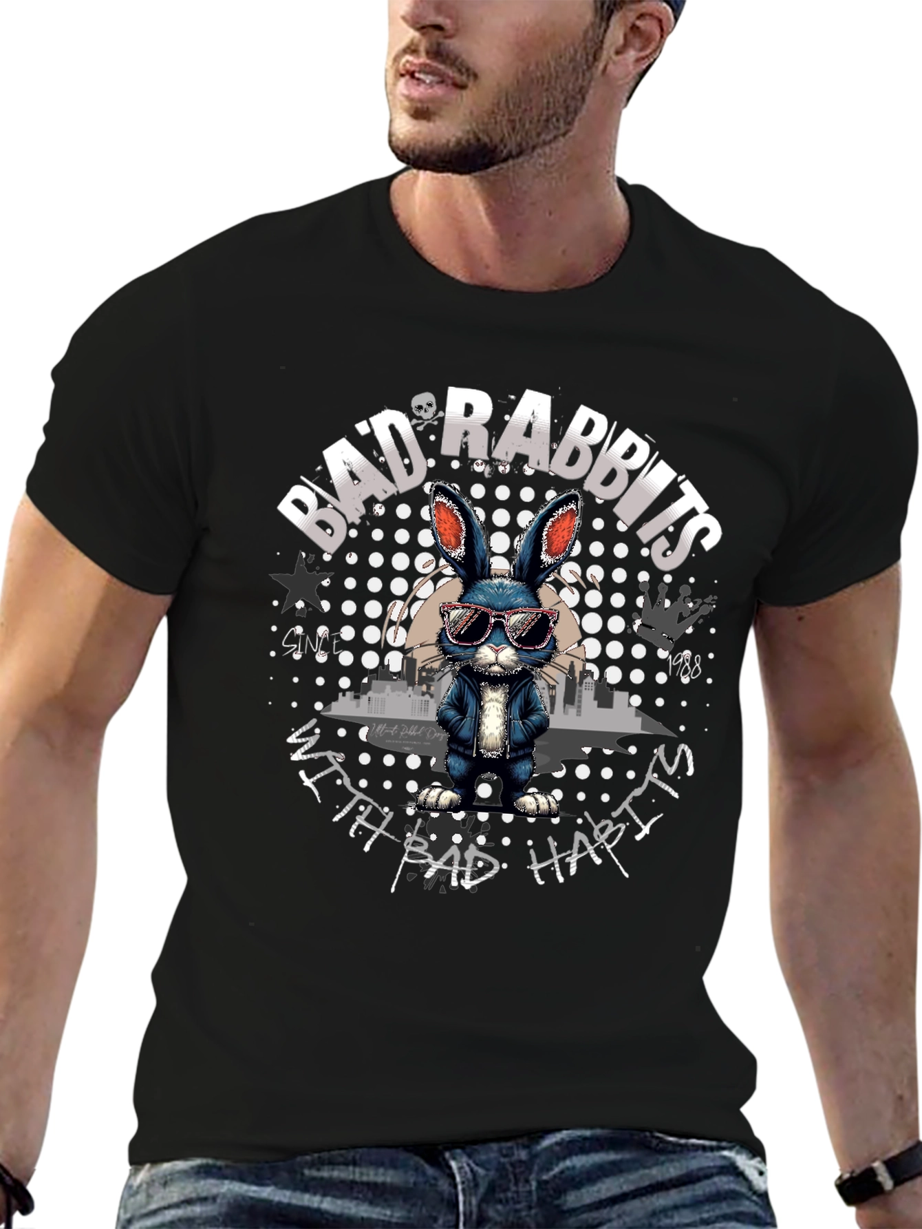 Bad Rabbits T-Shirt - Unique Graphic Tee