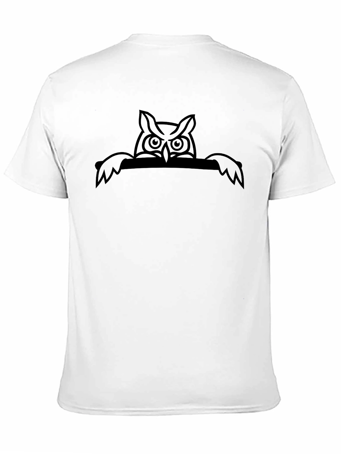 Black Owl Graphic Tee - Cool Bird T-Shirt