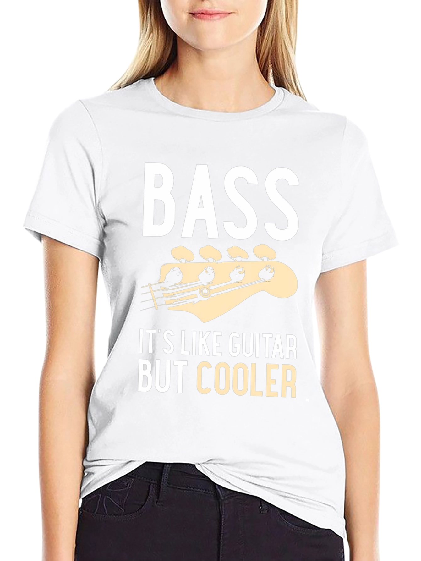Bass is Cooler Black Graphic Tee Shirt