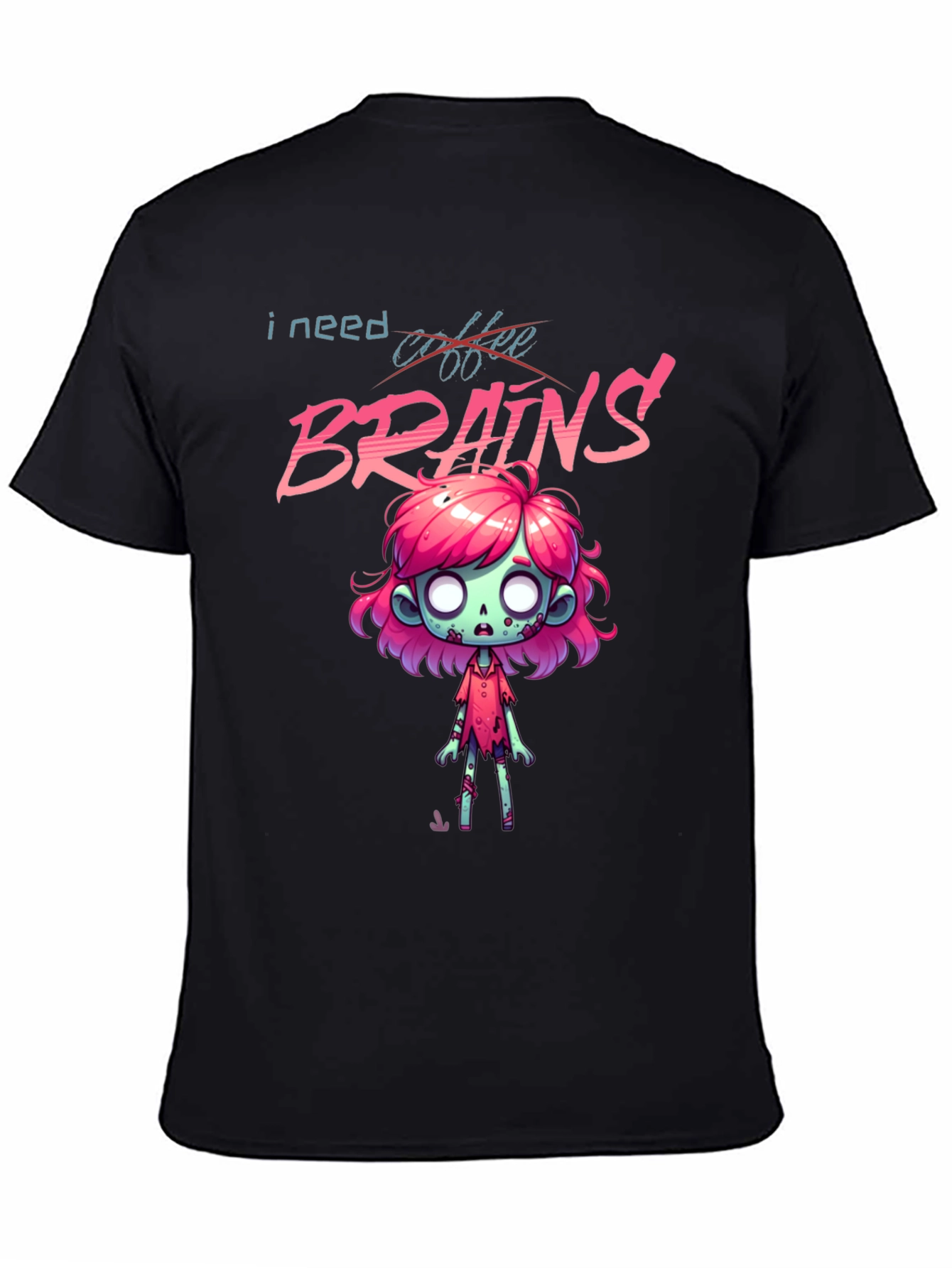 Zombie Brains T-Shirt - I Need Brains!