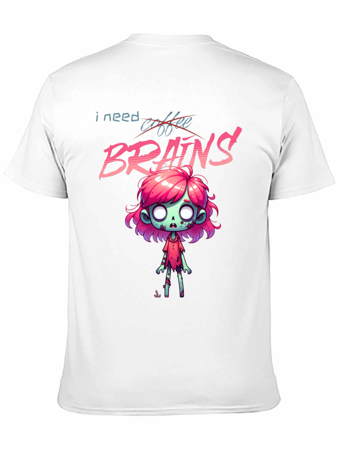Zombie Brains T-Shirt - I Need Brains!