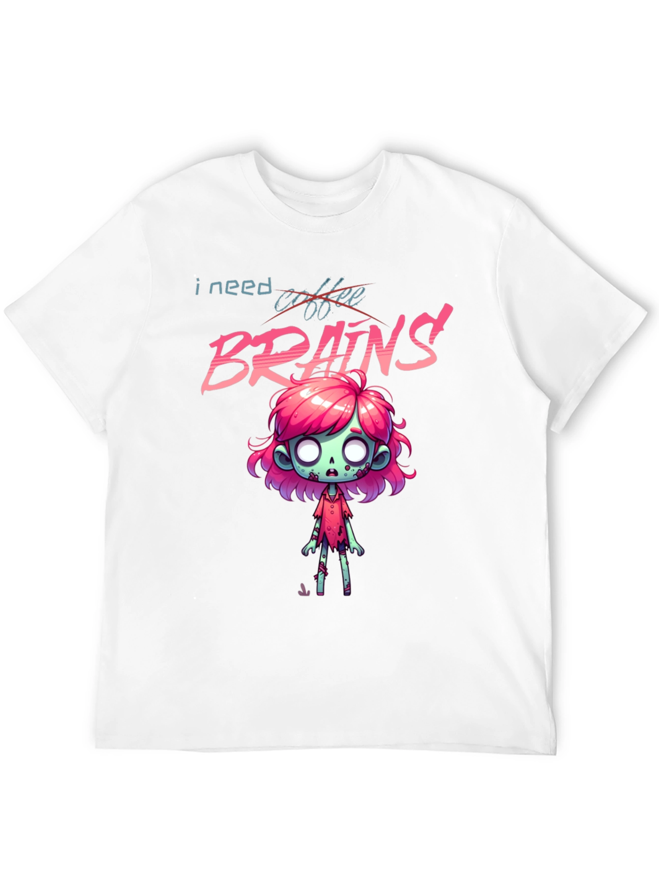 Zombie Brains T-Shirt - I Need Brains!