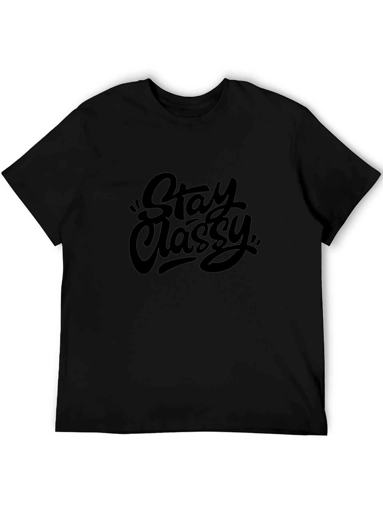 Stay Classy Black Graphic Tee