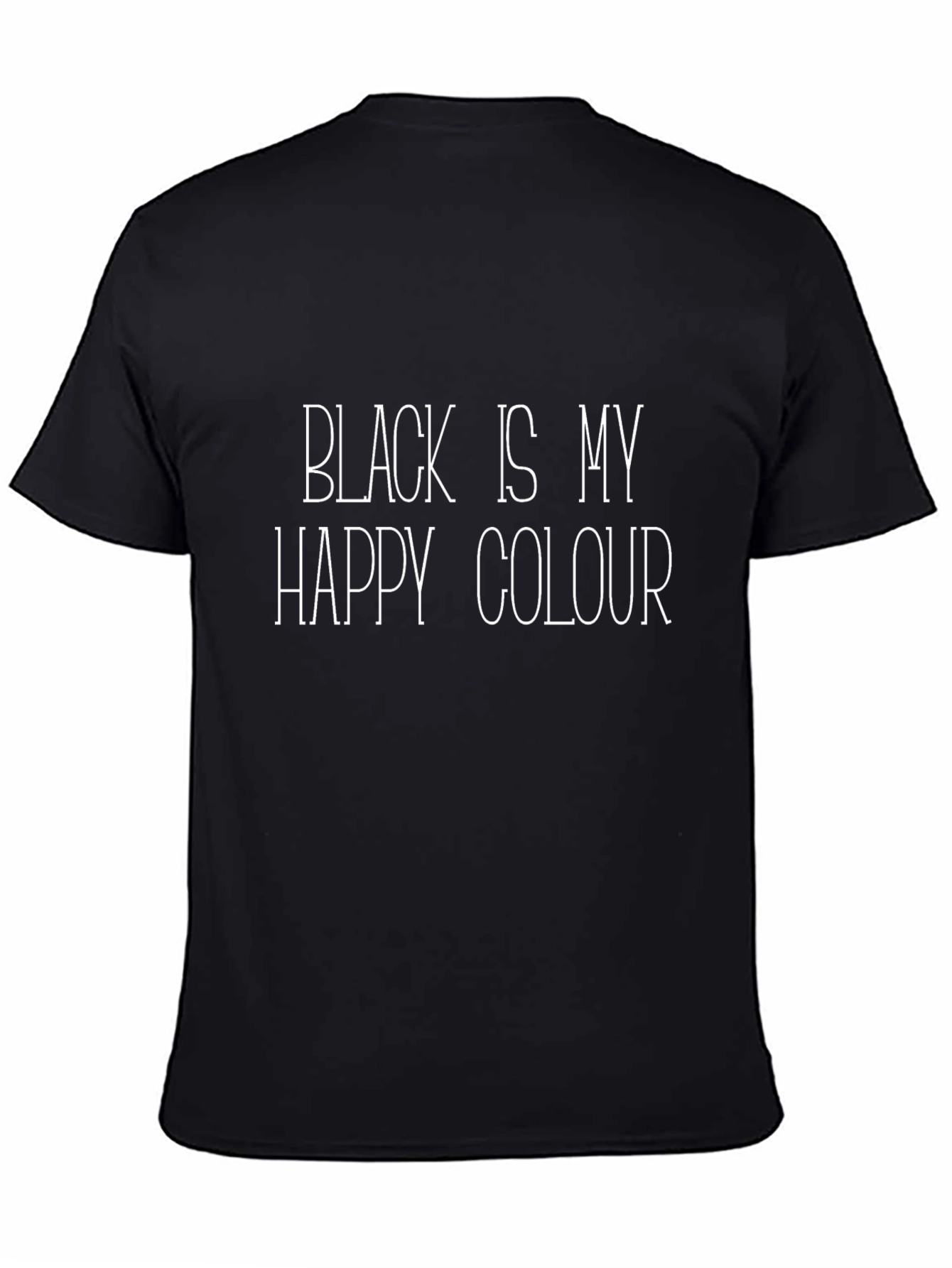 Black Is My Happy Colour Graphic Tee