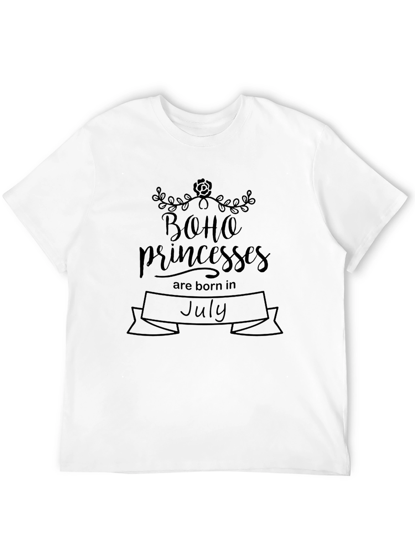 Boho Princesses July Birthday T-Shirt