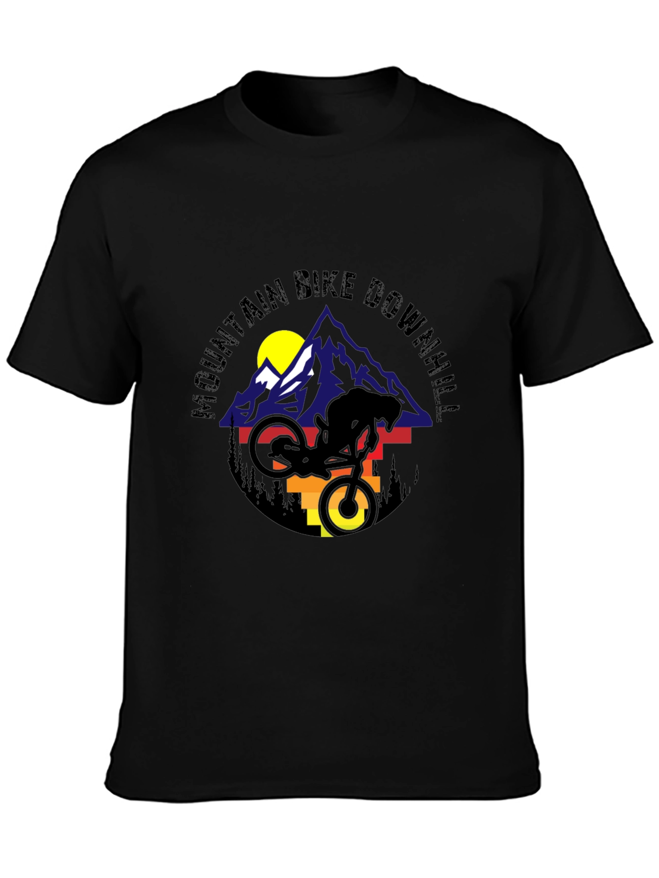 Mountain Bike Downhill Graphic Tee