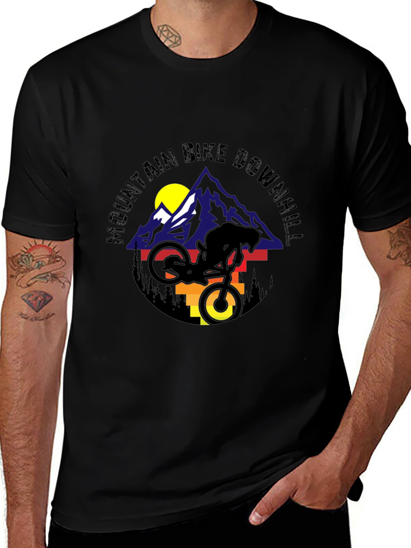 Mountain Bike Downhill Graphic Tee